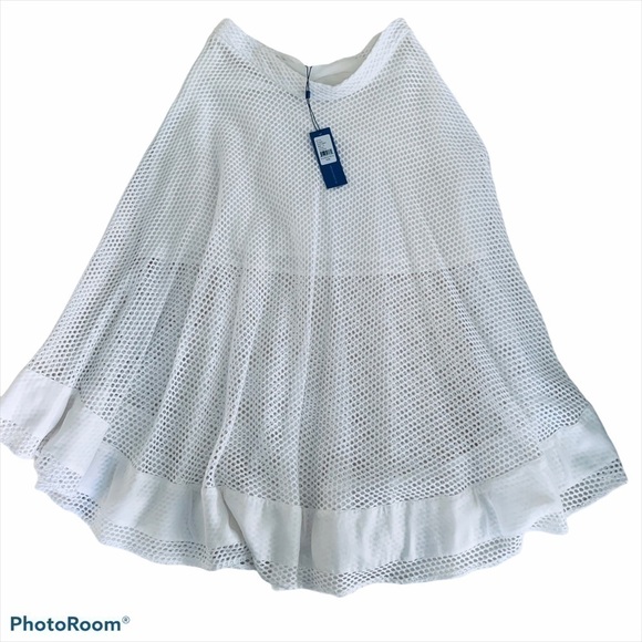 𝅺REBECCA Minkoff Pippa Netted Gore SkirtNWT Size 10 - Picture 4 of 11